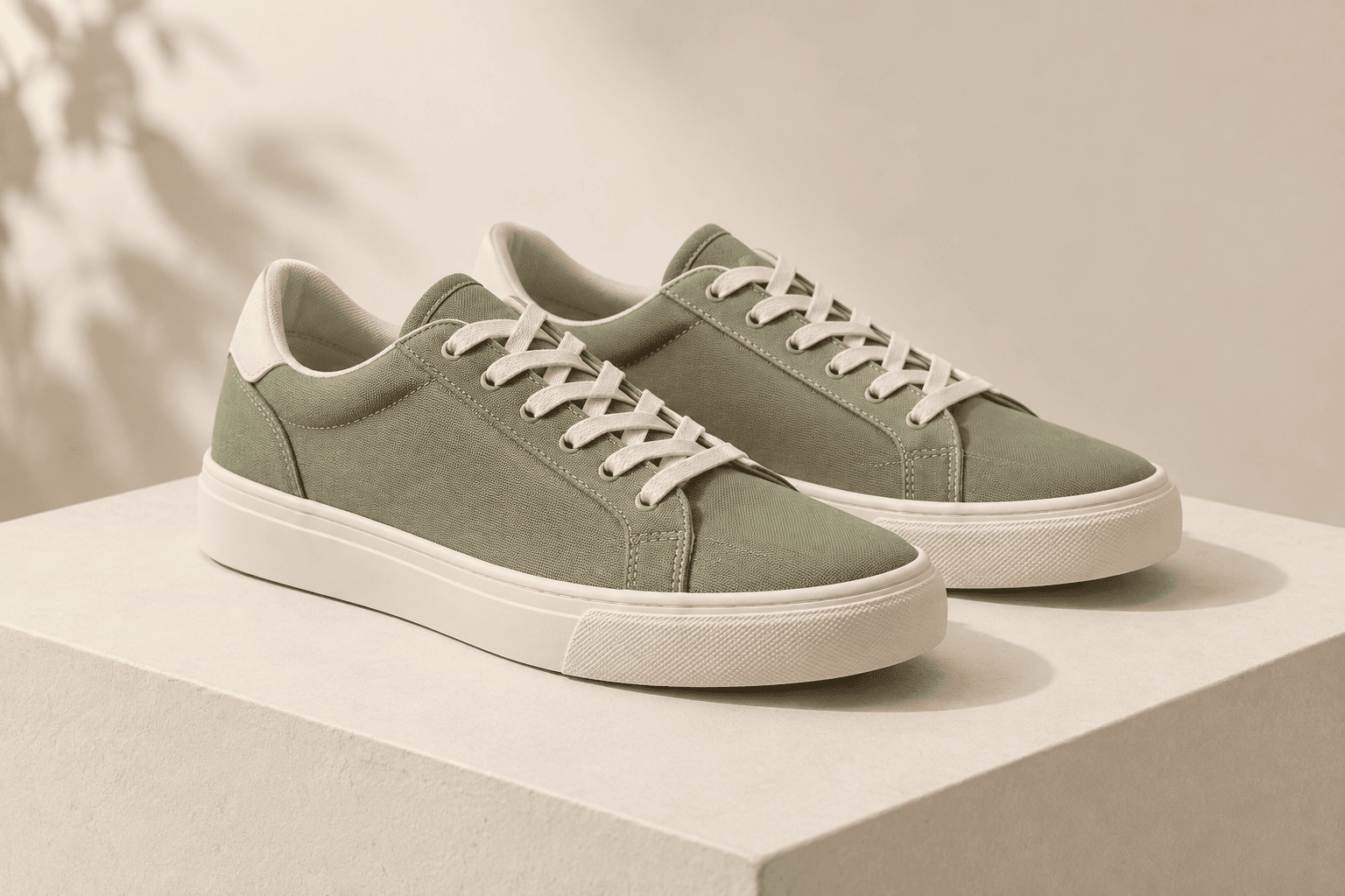 Sage sneakers featured in an example WhatsApp launch campaign